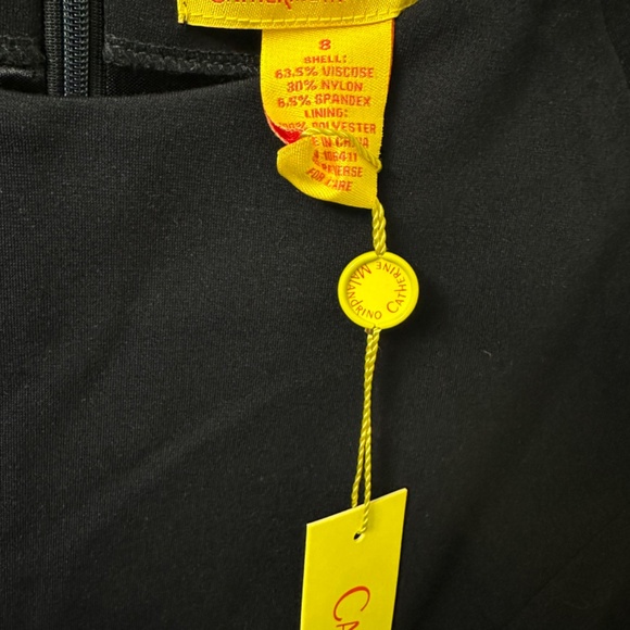 Catherine Malandrino Blue Sheath Dress with Lace-Up Grommet Sleeves - Picture 5 of 7